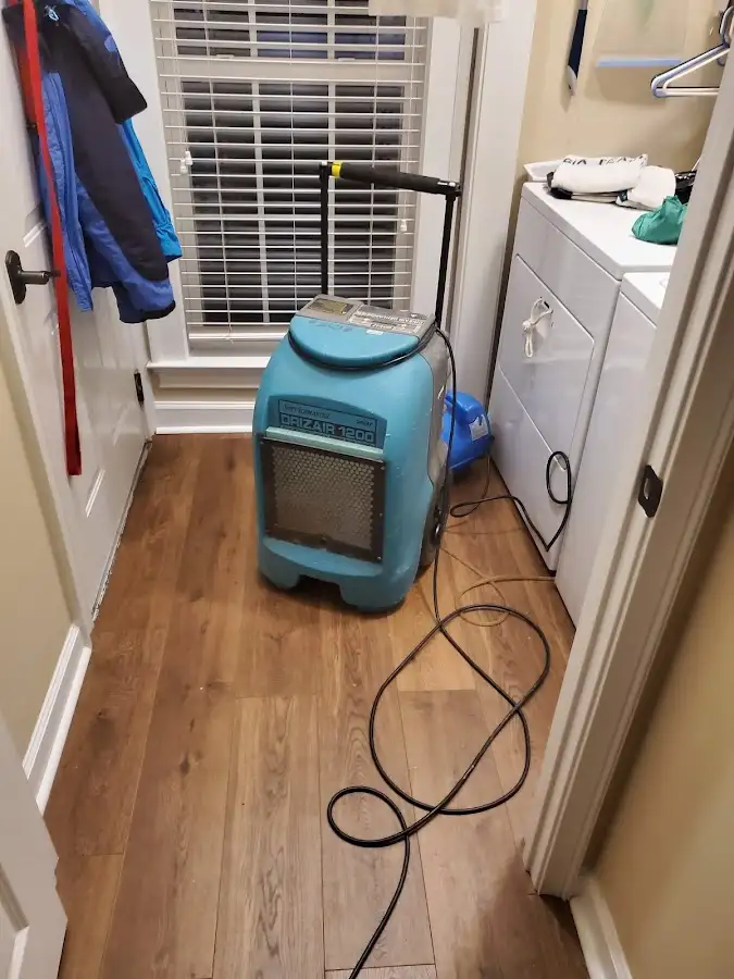 Commercial dehumidifier deployed for Flood Damage Cleanup in Marietta