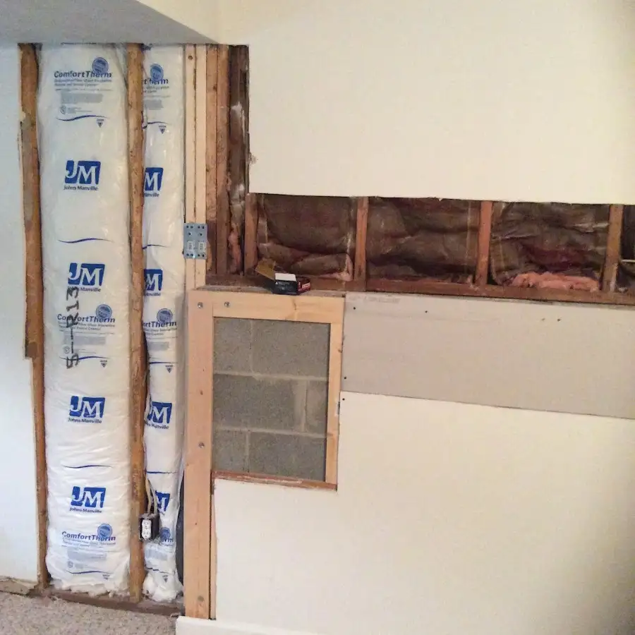 Wall insulation replacement during Structural Drying in Marietta